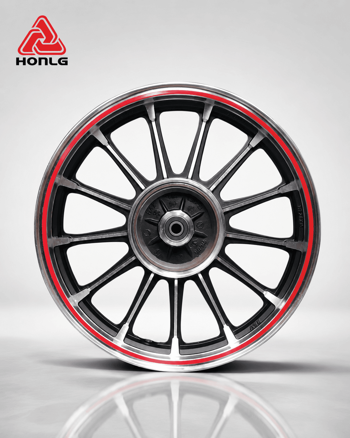 HONLG Red Alloy Wheel Rim