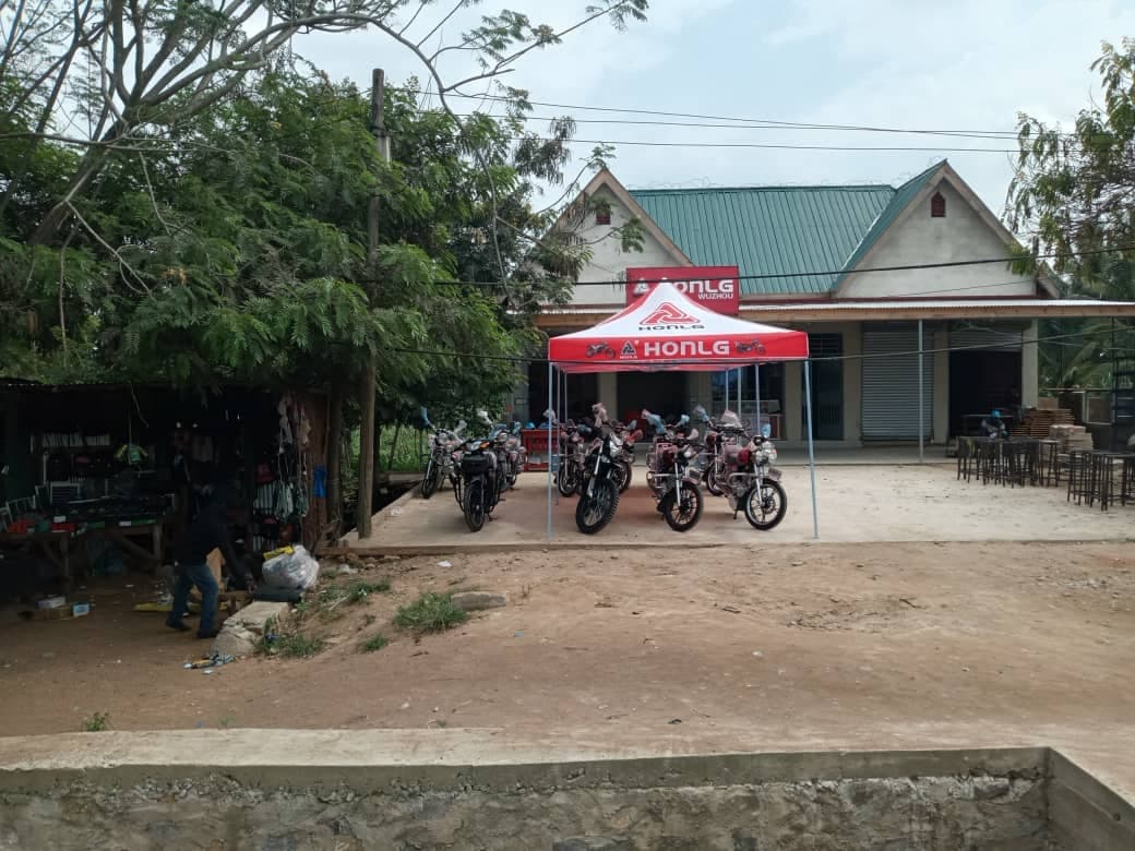 HONLG motorcycle dealer shop cooperation case 3 in Tanzania